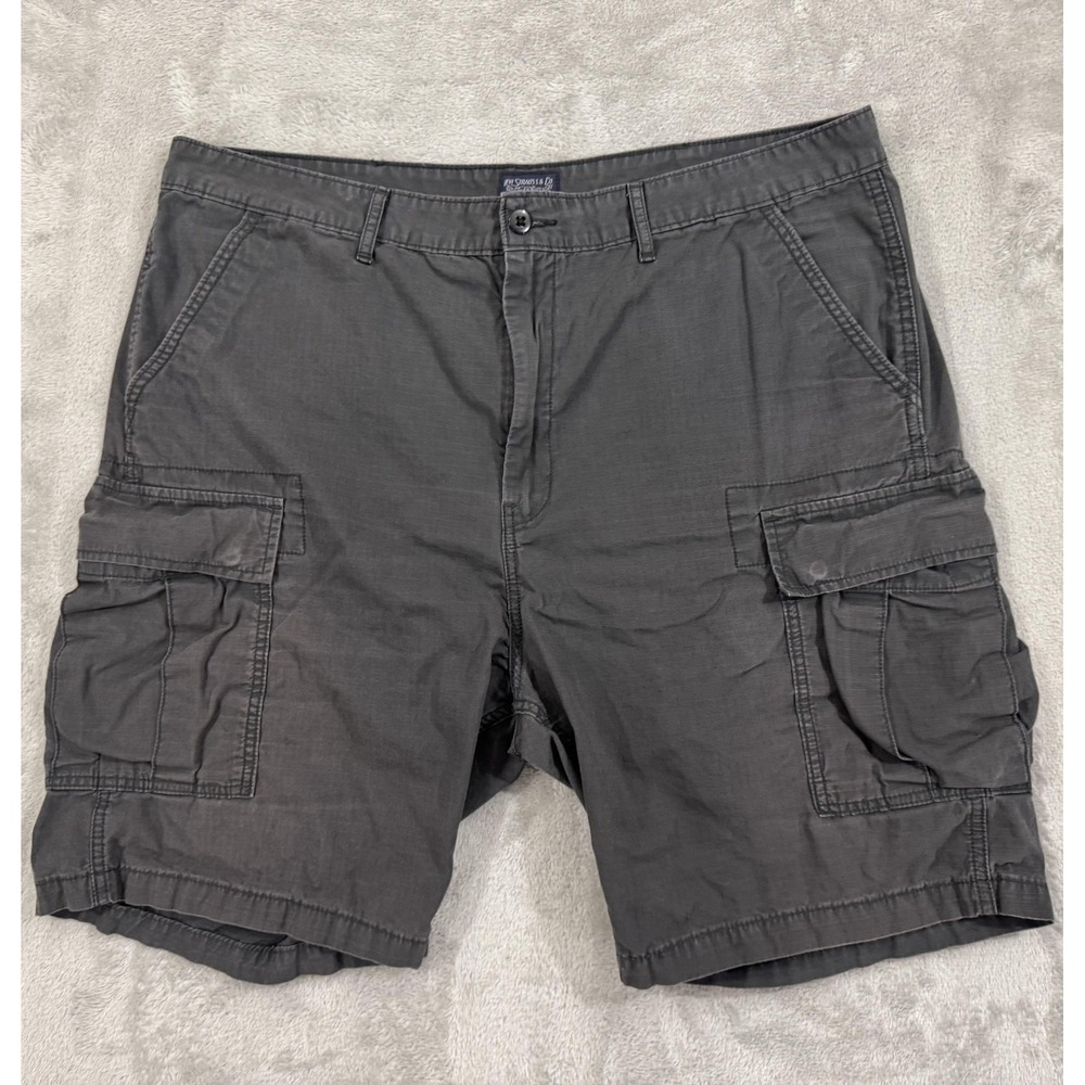 Levi's Cargo Shorts Mens 40 Gray Ripstop Cotton Multi‎ Pocket Hiking Outdoor